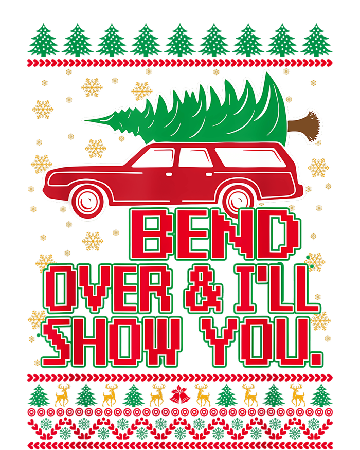 Bend Over And ILl Show You Christmas Couple Matching Family Long Sleeve Shirt