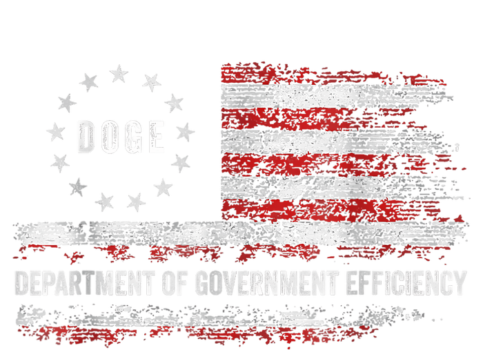 Doge Department Of Government Efficiency D.O.G.E. Us Flag Full Zip Hoodie