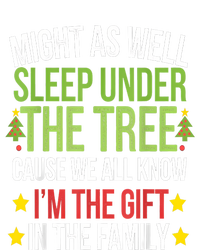 Might As Well Sleep Under The Tree Cause We All Know IM The Gift In The Family Cropped Pullover Crew