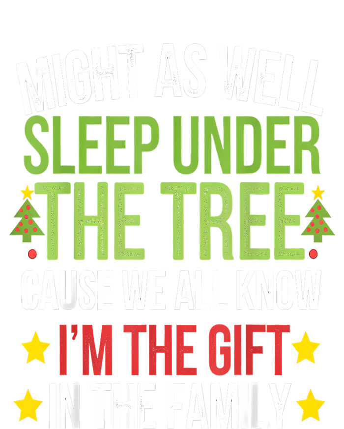 Might As Well Sleep Under The Tree Cause We All Know IM The Gift In The Family Cropped Pullover Crew