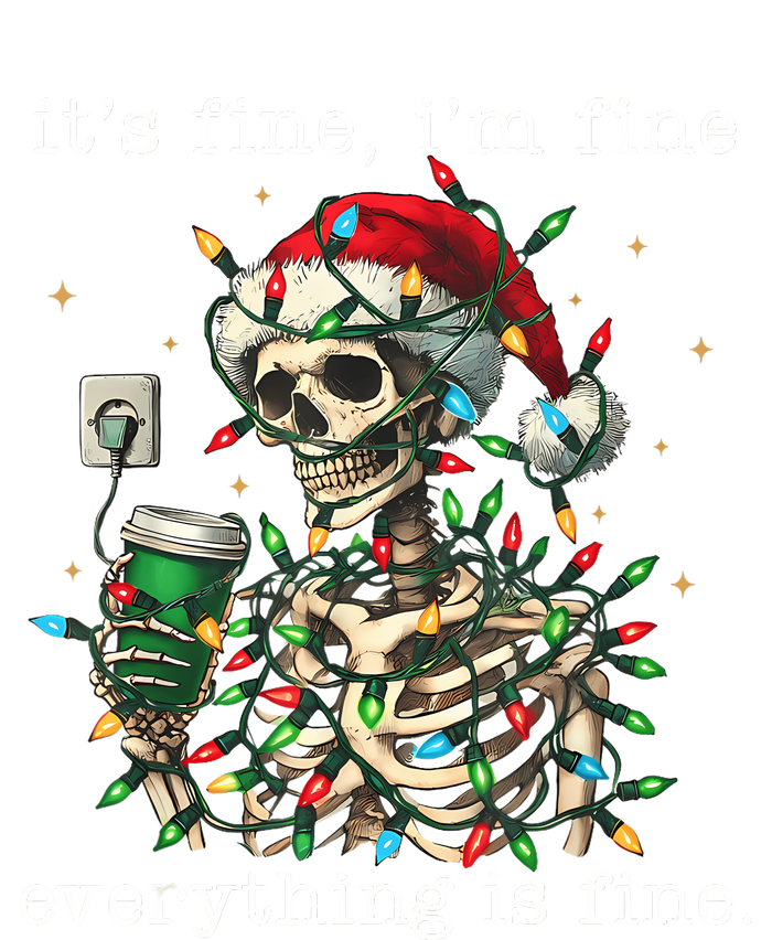 ItS Fine IM Fine Everything Is Fine Christmas Skeleton Tall Long Sleeve T-Shirt