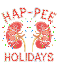 Retro Hap Pee Holidays Christmas Dialysis Nurse Kidney Xmas T-Shirt