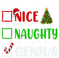 Nice Naughty Genius Christmas List Holiday Xmas 2024 T-Shirt