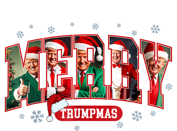 Merry Trumpmas Santa Trump Christmas Pajamas Funny Women's Flannel Pajama Set