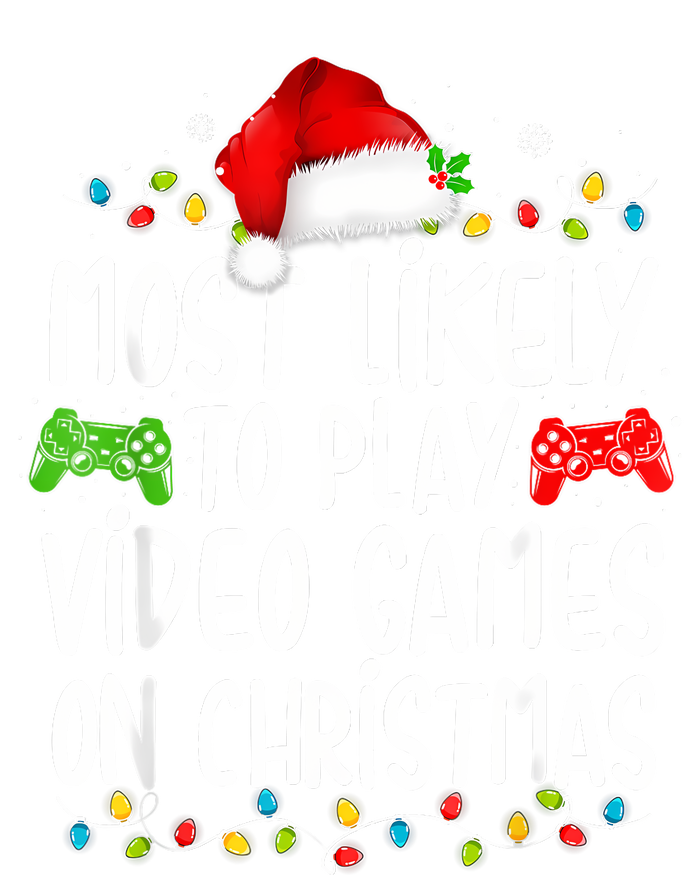 Most Likely To Play Video Games On Christmas Gamer Lovers Mesh Reversible Basketball Jersey Tank