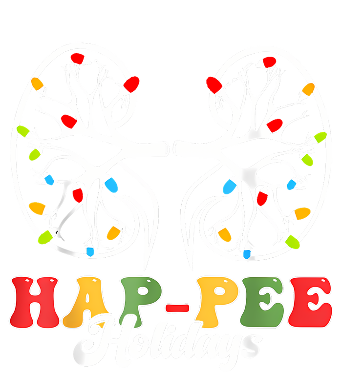 Retro Hap Pee Holidays Christmas Dialysis Nurse Kidney Xmas T-Shirt