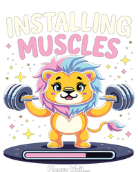 Installing Muscles Lion Lion Strength Training Workout Fitne T-Shirt