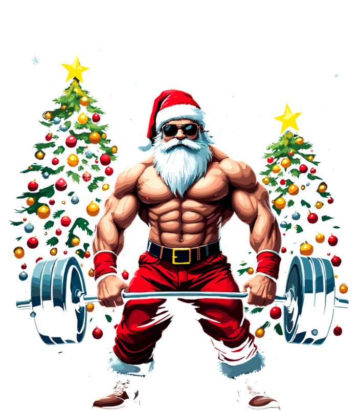 Muscle Santa Weightlifter Christmas Powerlifting Xmas Gym Gift T-Shirt