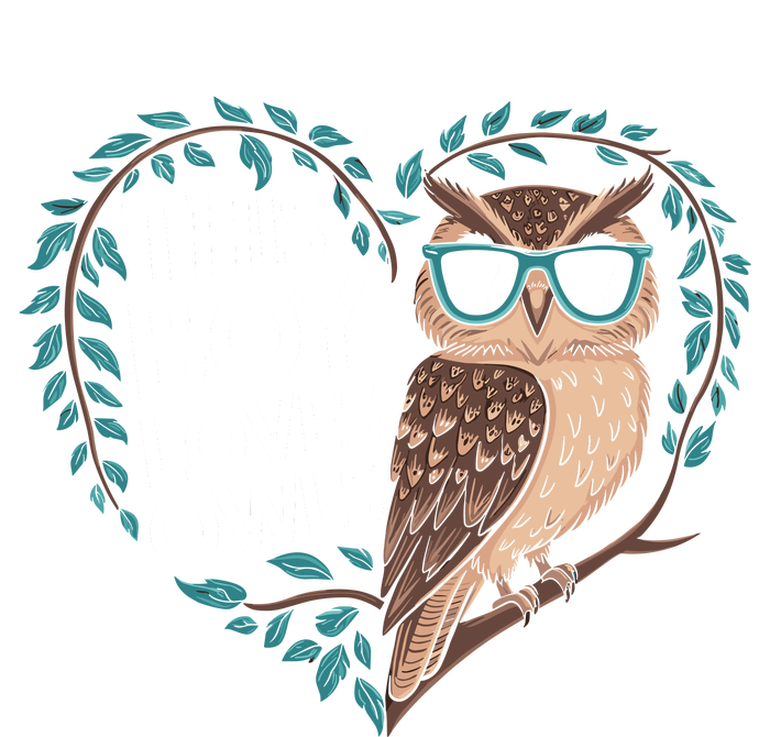 This Boy Loves Owls Cute Owl Valentines Day T-Shirt