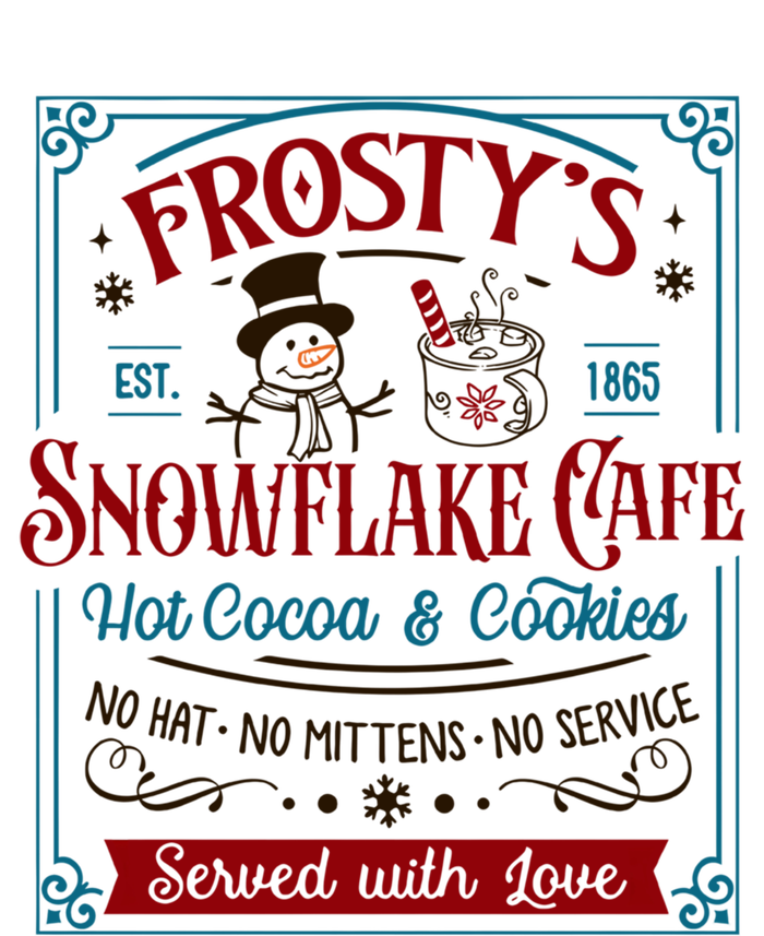 Old Fashioned FrostyS Snowflake Cafe Coffee Lovers Xmas Gift T-Shirt