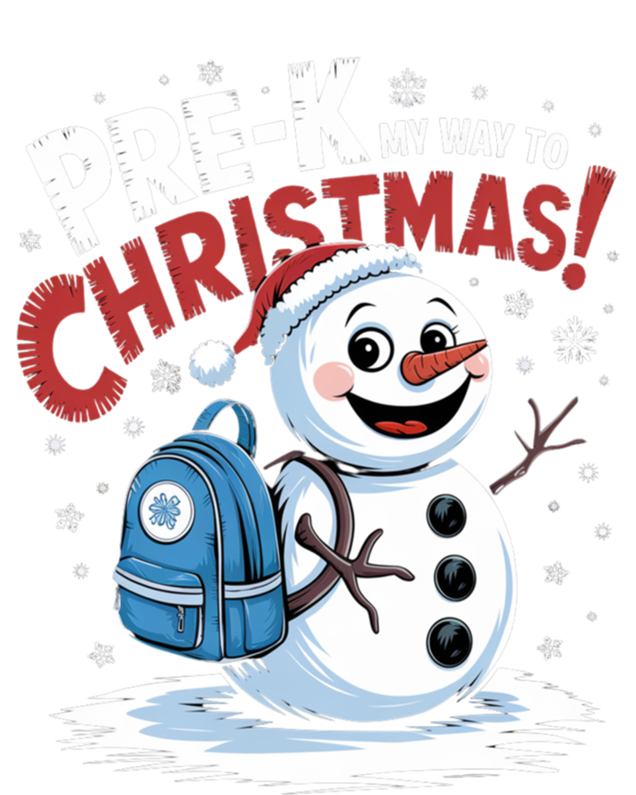 Prek My Way To Christmas Cute Snow Preschool Snowflake Great Gift Sweatshirt