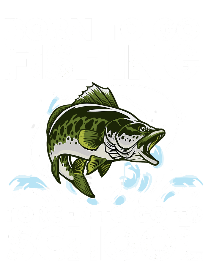 Born To Go Fishing Forced School Funny Boy Sweatshirt Cinch Pack Bag