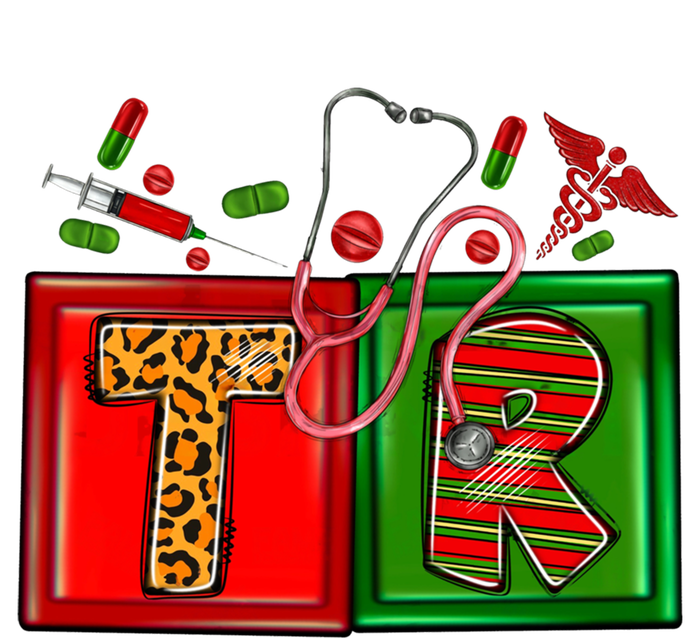 Buffalo Plaid Tr Nurse Christmas Stethoscope Xmas Pajama Gift T-Shirt