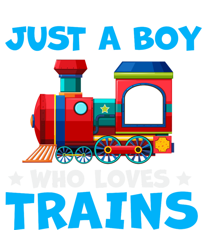 Just A Boy Who Loves Trains Cute Train Lovers T-Shirt