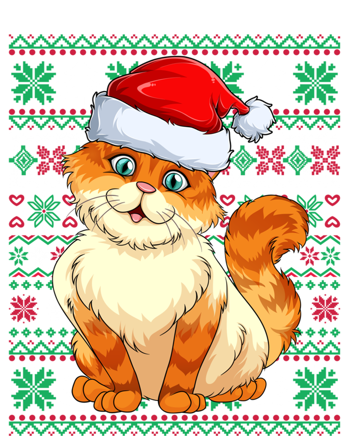 Cat Ugly Christmas For Santa Lovers Funny Cat Xmas Funny Gift Kids T-Shirt