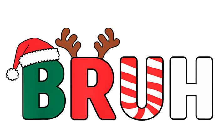 Bruh Christmas Xmas Funny Christmas V-Neck T-Shirt