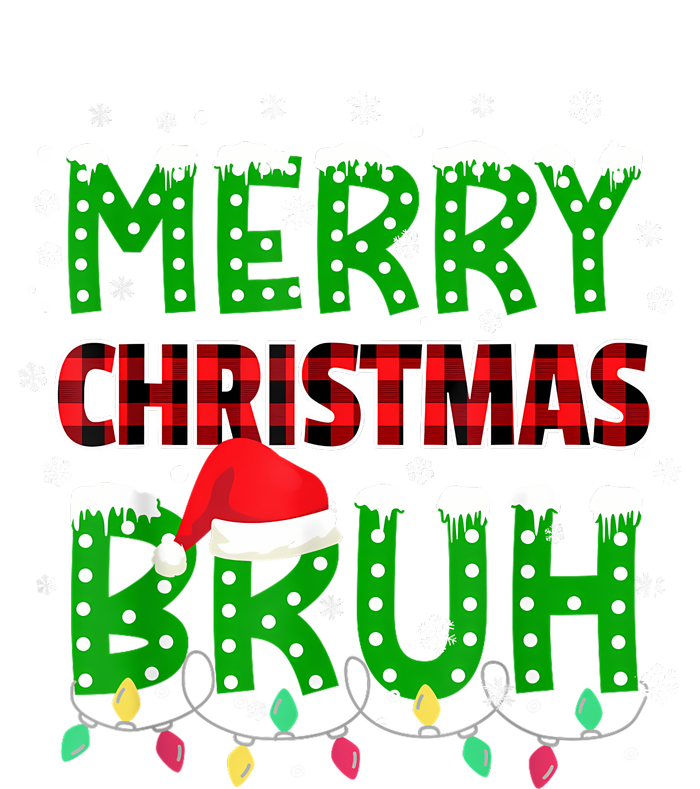 Bruh Christmas Red Plaid Teens Xmas Pajama Wool Snapback Cap