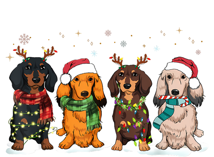 Dachshund Christmas Weiner Dog Christmas Pajamas For Women Long Sleeve Pajama Set