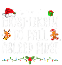 Most Likely To Fall Asleep First Funny Xmas Family T-Shirt