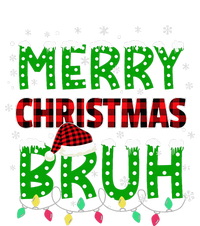 Bruh Christmas Red Plaid Teens Xmas Pajama T-Shirt