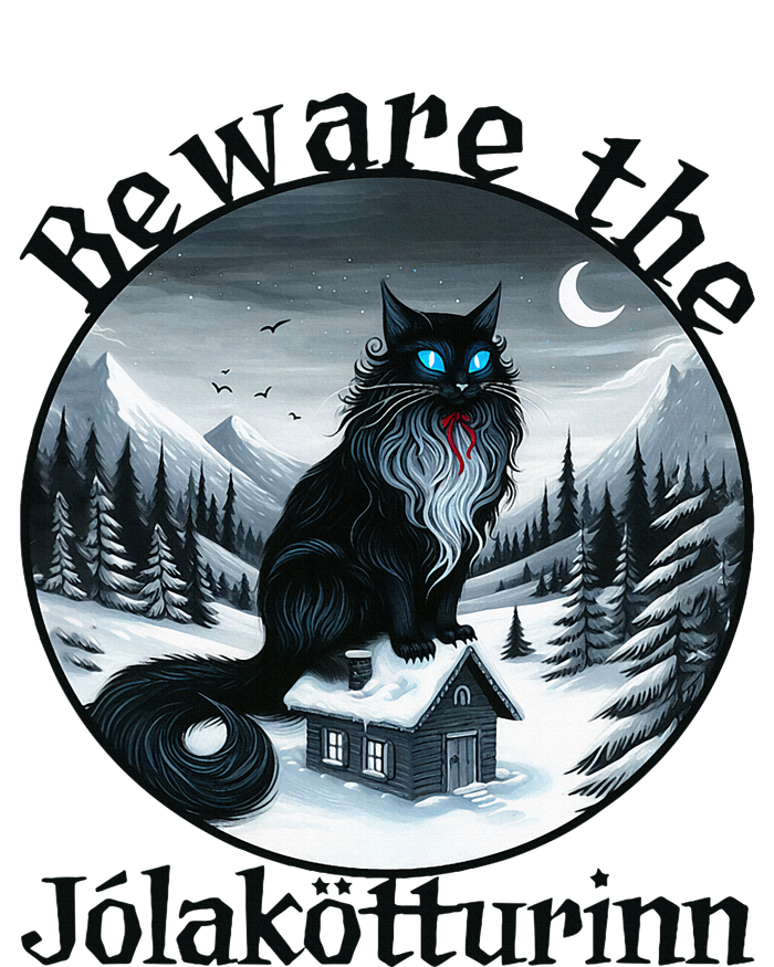 Beware The Jolakotturinn Yule Cat Icelandic Christmas Norse T-Shirt