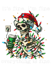 ItS Fine IM Fine Everything Is Fine Christmas Skeleton T-Shirt