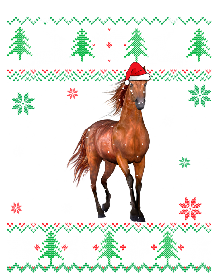 Ugly Christmas Horse Lover Santa Hat Animals Xmas Gift Grommeted Golf Towel