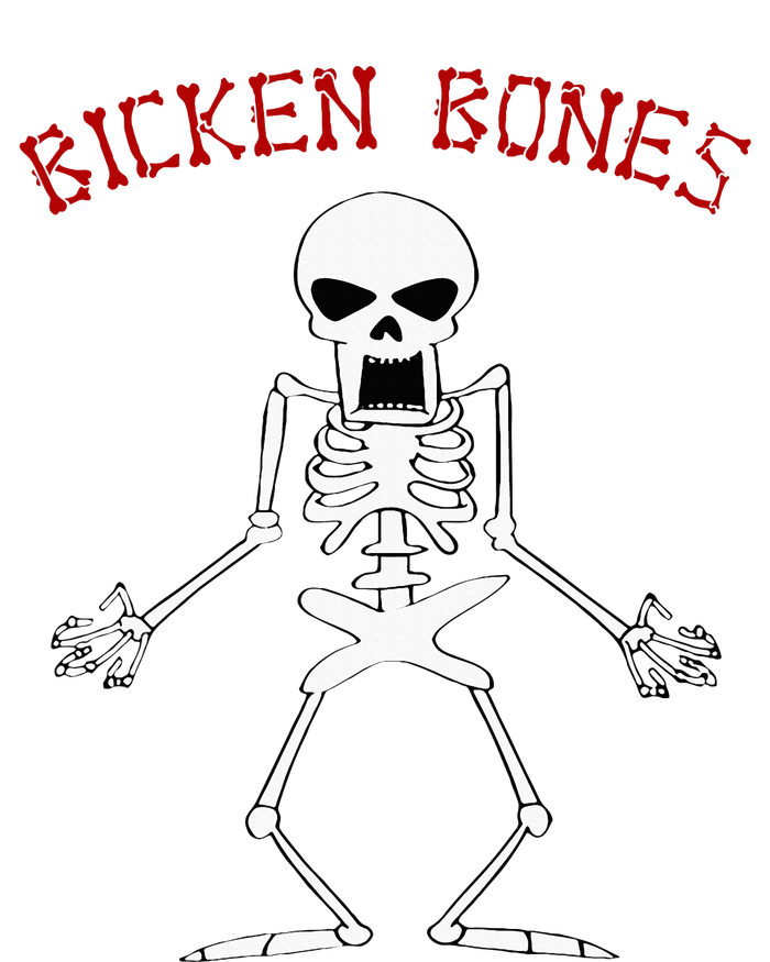 Bicken Bones Skeleton Halloween Funny Bones Love T-Shirt