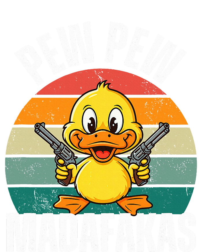 Pew Pew Madafakas Funny Duck T-Shirt