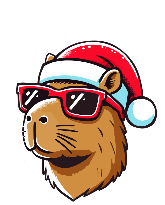 Cool Christmas Capybara With Santa Hat PosiCharge Competitor Tank