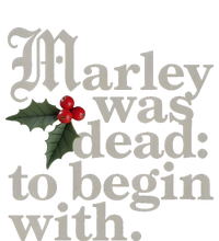 Marley Was Dead To Begin With Funny Quote Xmas Flexfit Unipanel Trucker Cap