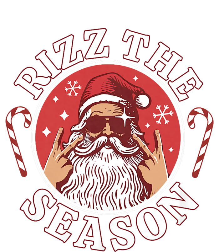 Punk Rock Retro Rizz The Season Funny Santa Clause Rizzler T-Shirt