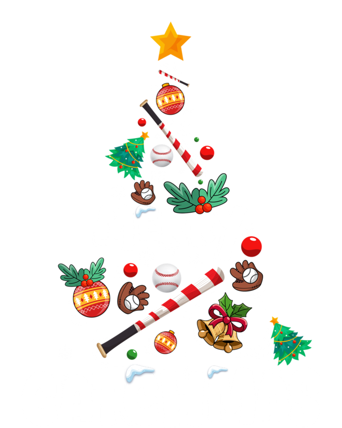 Merry Christmas Funny Gift Merry Catchmas Baseball Christmas Tree PosiCharge Competitor Tank