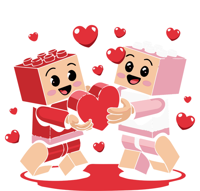 Master Builder Block Brick Building Couple Valentines Day Softstyle Adult Sport Polo