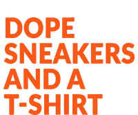 Orange And White Dope Sneakers And A T-Shirt