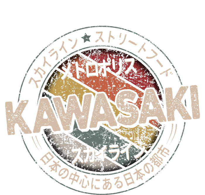 Kawasaki City 90s Retro Japan Aesthetics 80s Kawasaki T-Shirt