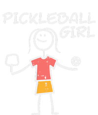 Pickleball Girl Stickman Pickle Ball Womens CVC Long Sleeve Shirt