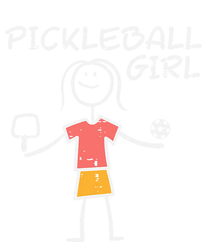 Pickleball Girl Stickman Pickle Ball Womens CVC Long Sleeve Shirt