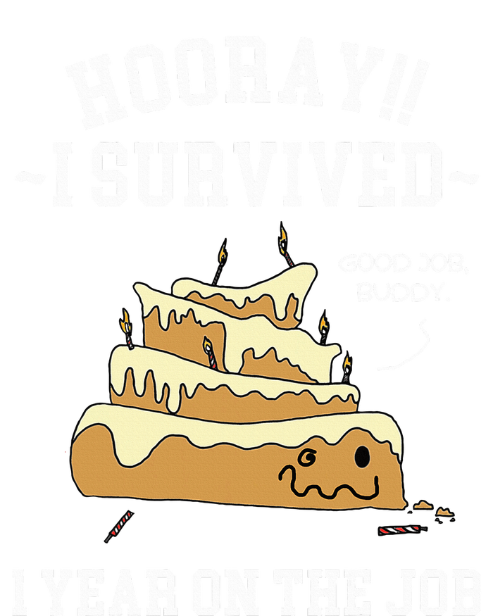 I Survived 1 Year On The Job 1 Year Of Service Employee T-Shirt