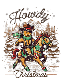 Howdy Christmas Gingerbread Man Cowboy Ride Horse Western Metallic Star Ornament