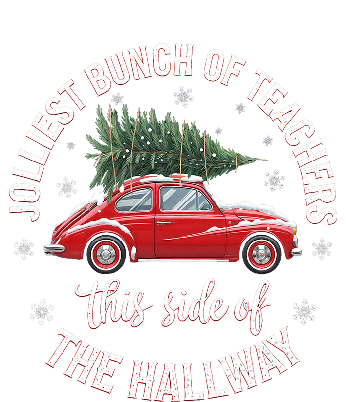 Jolliest Bunch Of Teachers This Side Of The Hallway Xmas Flat Bill Trucker Hat