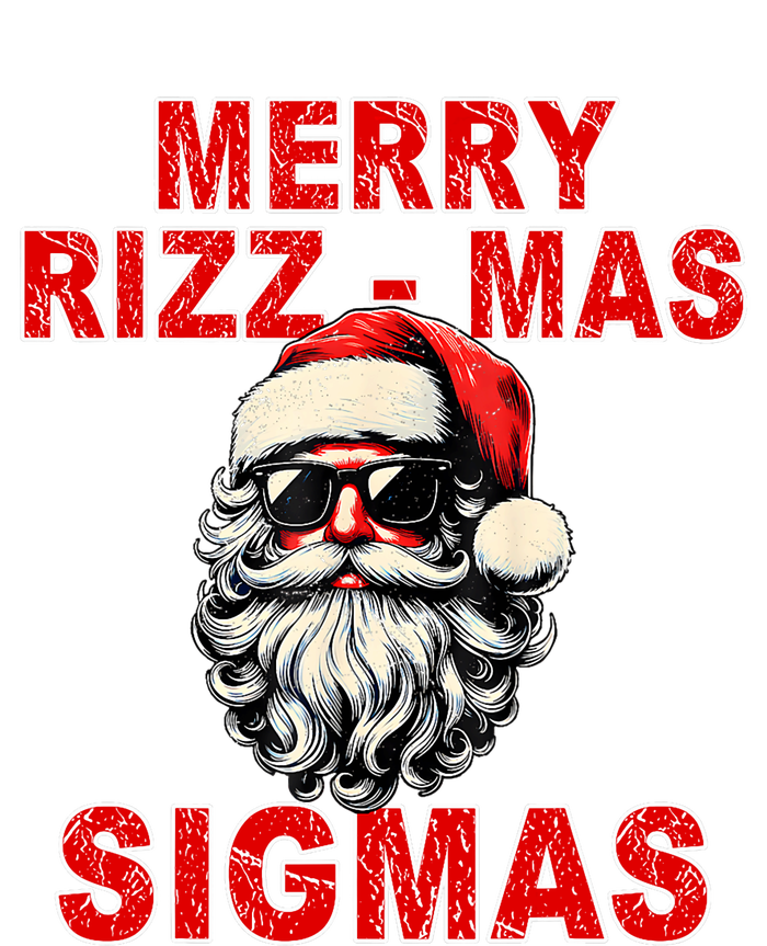 Merry Rizz Mas Sigmas Cool Santa Face Gen Alpha Christmas T-Shirt