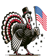 Patriotic Turkey Flag Funny Thanksgiving Vintage T-Shirt