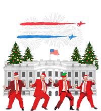 Trump Daddys Home White House Dance Make Xmas Great Again Long Sleeve Cropped Pullover Crew