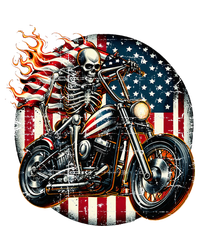 Usa Flag Motorcycle Skeleton Biker 4th July American Patriot Kids Sweatshirt