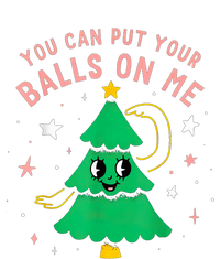 You Can Put Your Balls On Me Christmas Tree Pom Pom 12in Knit Beanie