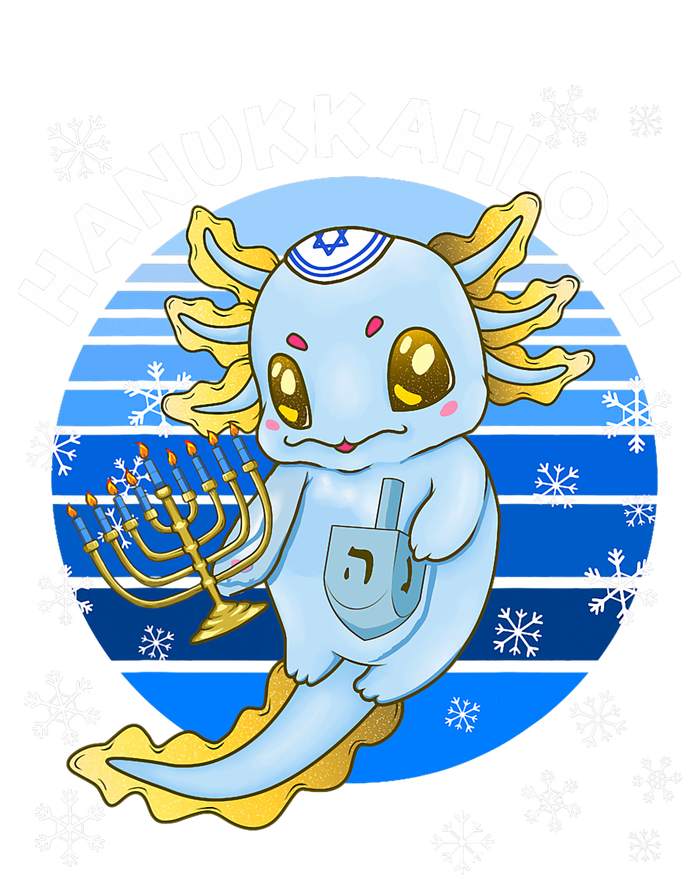 Axolotl Hanukkah With Dreidel Menorah Women's Fleece Hoodie