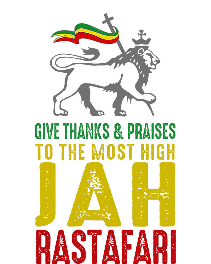 Give Thanks & Praises Rastafari Reggae Jah Rasta Clothing T-Shirt