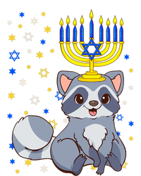 Chanukah Jewish Menorah Raccoon Funny Hanukkah T-Shirt