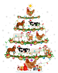 Chicken Cow Goat Horse Farm Animal Farmer Christmas Tree City Backpack